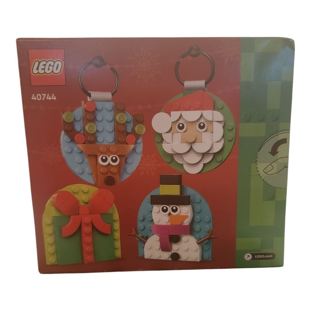 LEGO Holiday Ornaments Building Set 40744 Santa Reindeer‎ Gift Snowman